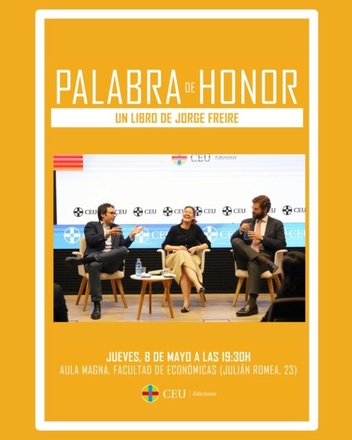 🗓Ayer, mientras se proclamaba el nuevo Papa, tuvimos la oportunidad de charlar con @jorgefreire_ autor de "Palabra de Honor" ganador del premio #SapientiaCordis
Esperamos que todos los que asististeis ayer disfrutarais