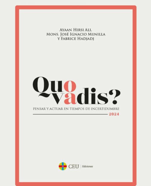¿Adónde vamos cuando todo parece incierto?
En “Quo vadis?”, voces como Hadjadj, Hirsi Ali y Munilla nos invitan a pensar con claridad y actuar con coraje frente a un mundo que cambia sin avisar. El libro explora la sensación de desmoralización que surge cuando avanzan cambios socioculturales sin consenso claro o explicación pública:

💡 Un libro para quienes no se conforman con el silencio

#quovadis #ceuediciones